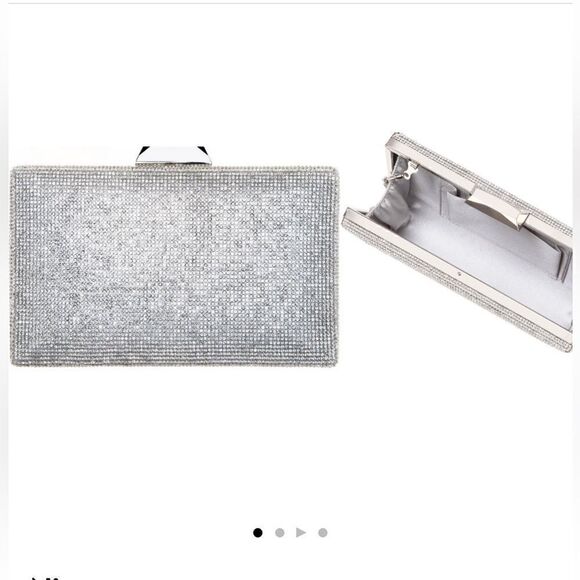 Nina Desyre Crystal Minaudière Metal Evening Bag - Picture 1 of 6